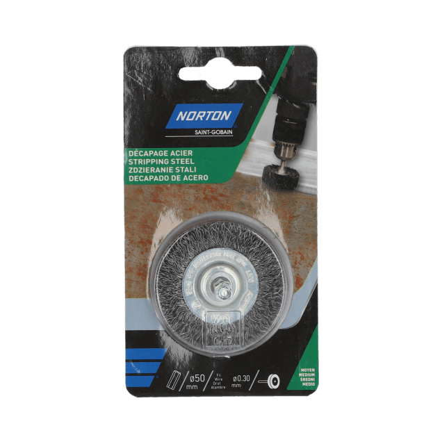 Norton Crimped Wheel Brushes for Stripping Metal & Stainless Steel